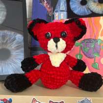 Лисёнок, вязанная игрушка, в Новосибирске