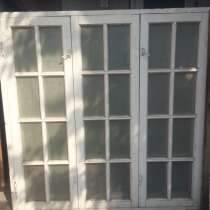 Продам окна 3 шт двухрамные деревянные состояние новое, в Махачкале