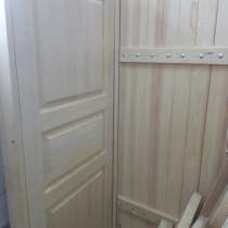 Двери из дерева для дома и дачи, бани изготовление и готовые, в Новосибирске