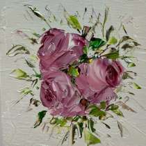 Картина маслом Цветы Мастихином, в Москве