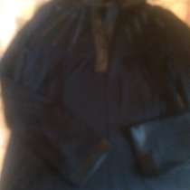 Чёрная трикотаж со стрейчем блузка брендовая р.50 Латвия, в Гатчине