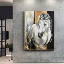 Авторская картина «Белая лошадь Апрель», в Сургуте
