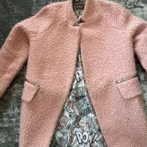 Gulliver пальто оригинал, не носили, розовое теплое, в Москве