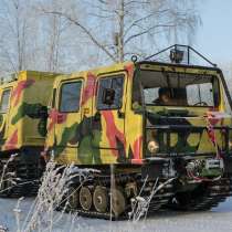 Дизельный вездеход амфибия Hagglunds BV-206 Лось, подготовка для охоты, в Санкт-Петербурге