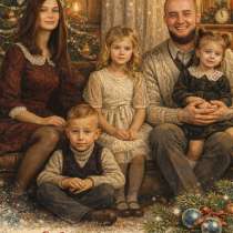 Новогодняя Рождественская открытка с вашим фото, в Хабаровске