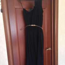 Сарафан новый чёрный длинный М 46 48 L вискоза нейлон платье, в Москве