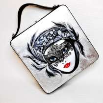 Дизайнерская черная сумка, оригинальный подарок, тренд, в г.Минск