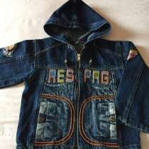 Куртка джинсовая на мальчика 98-104 см, б/у, в Волгограде