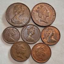 1,2 пенса, пенни. Монеты Англии, в Новосибирске