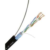 Кабель U/UTP Cat 5e PE 2x2x0.52 + трос, уличный, в Анапе