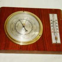 Барометр с термометром старинный (E408), в Москве