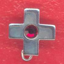 Германия ФРГ знак Донор 5 сдач фрачник серебро Красный крест, в Орле