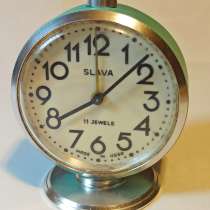 Часы будильник Слава, 11 камней, 1988 год, на ходу, в Москве