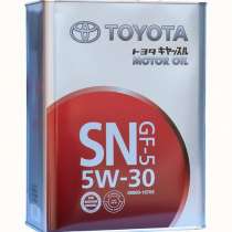 Масло моторное Toyota SN 5W30 синтетика 4литра, в Раменское