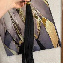 Натуральные волосы для наращивания 60 см, волнистые/кудрявые, в Екатеринбурге