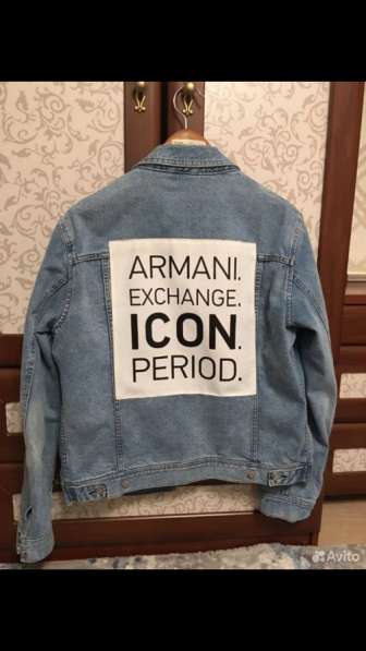 Джинсовая куртка armani exchange