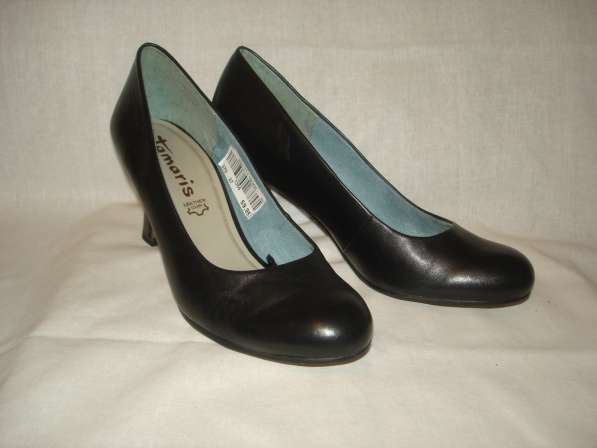 Туфли кожаные черные новые 37 р-р Tamaris куплены в Германии
