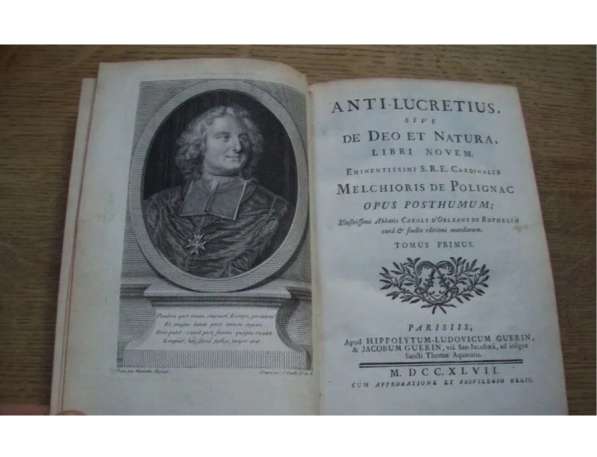 Книга Anti-Lucretius, sive de Deo et Natura 1747 в Лесной фото 7