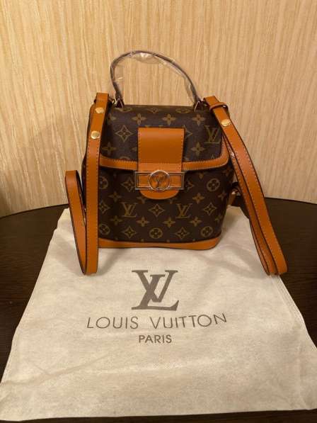 Рюкзак женский Louis Vuitton темно коричневвй в Волгограде фото 3