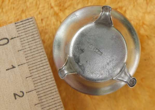 Серебряная солонка на ножках, серебро 875 проба в Ставрополе