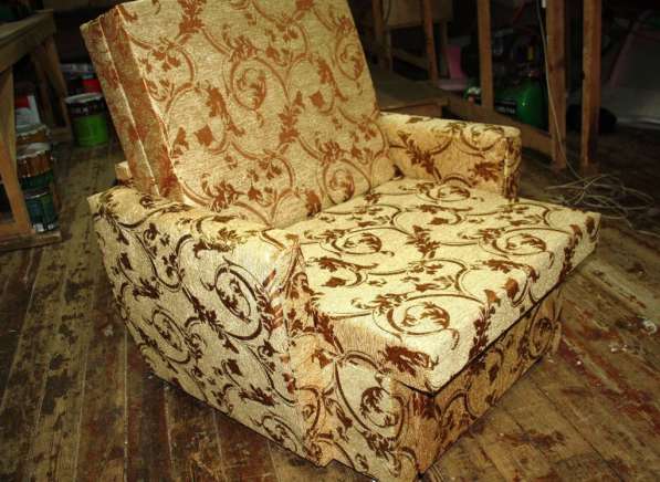 Выкатное кресло - кровать "Гобелен бежевый"