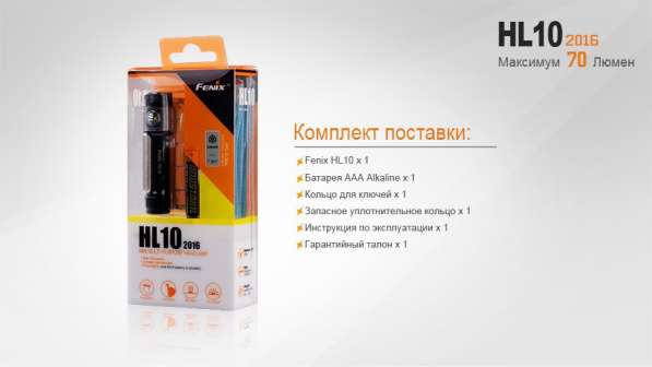 Fenix Светодиодный налобный фонарь Fenix HL10 2016 в Москве фото 11