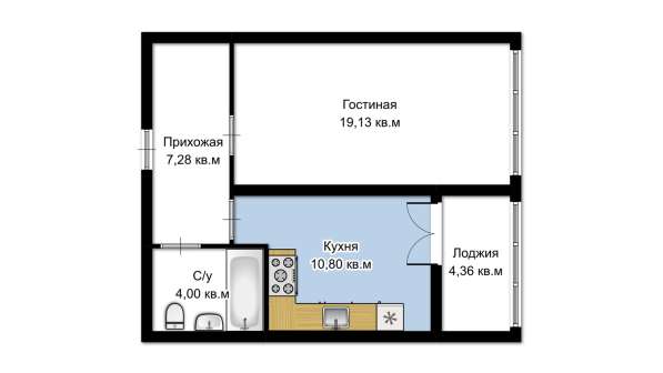 Продам однокомнатную квартиру в г.Симферополь. Этаж 8. Дом монолитный. Есть балкон. в Симферополе