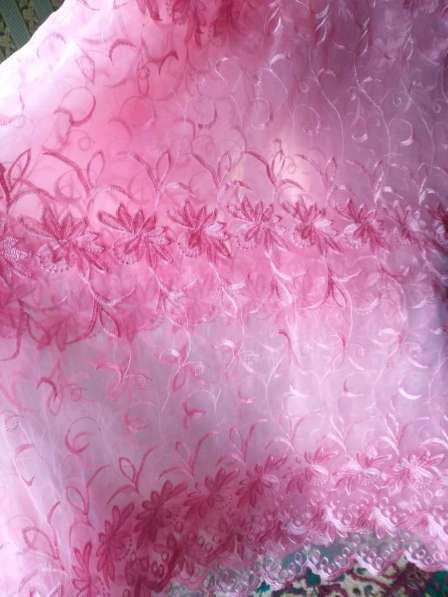 Тюль нежно розовая 6 метров. Есть маленький дефект в Белой Калитве фото 5