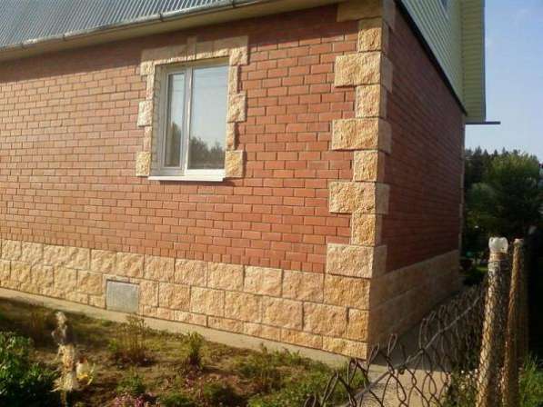 Отделка фасадов домов искусственным камнем в Чите