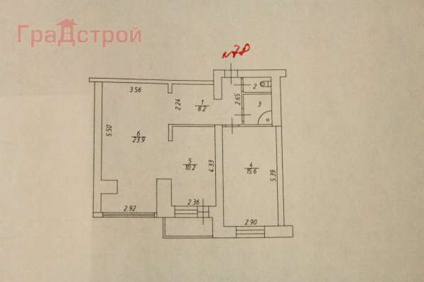 Продам двухкомнатную квартиру в Вологда.Жилая площадь 63 кв.м.Дом кирпичный.Есть Балкон.