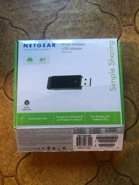 Адаптер wi-fi для пк, Netgear 150 Wireless USB