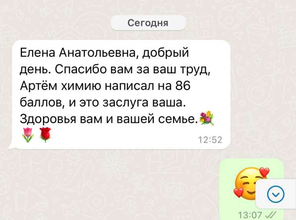 Репетитор по химии в Владивостоке фото 6