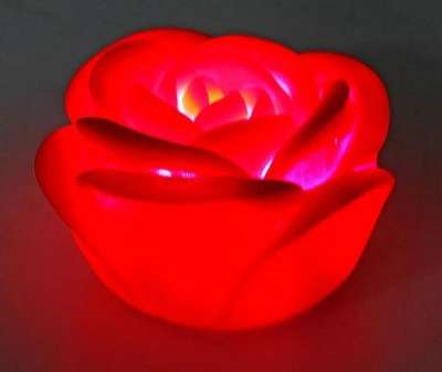 Светодиодная роза красная