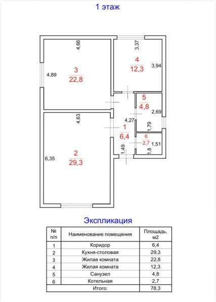 Дом 82м2 в Абинске фото 3