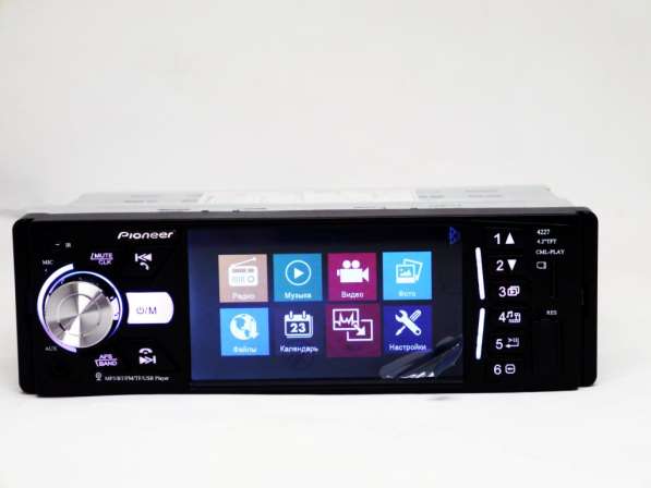 Магнитола Pioneer 4227 ISO - экран 4,1''+ DIVX + MP3 + USB в 