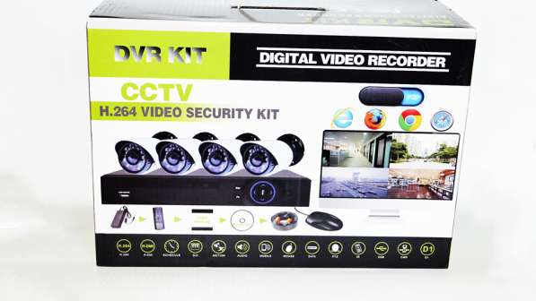 Видеорегистратор DVR KIT 8 HD720 4-канальный (4камеры) в фото 8