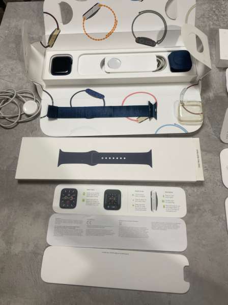 Смарт часы Apple 44 mm синий цвет в Москве фото 7