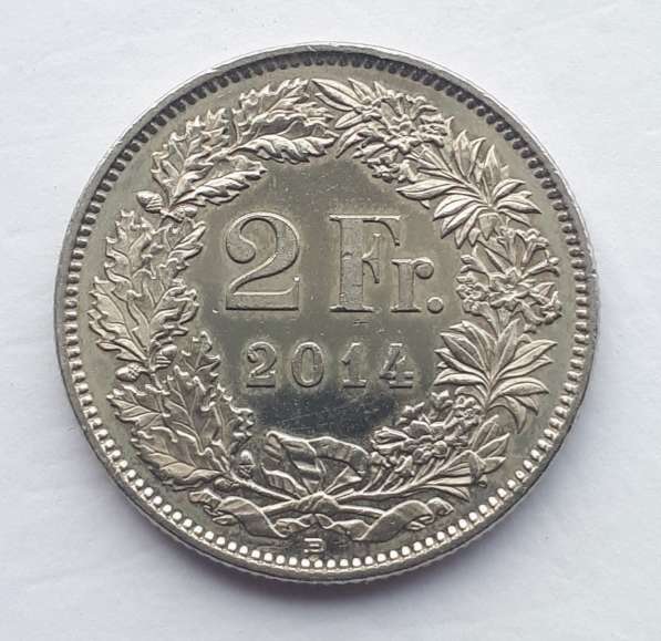 Монета- Швейцария, 2 франка, 2014 год