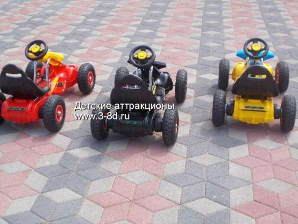 Детский электромобиль, картинг на резиновых колесах в Москве фото 4