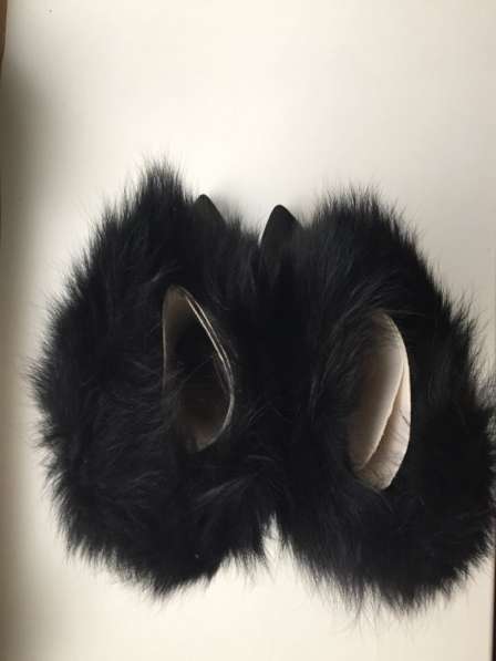 Сапоги новые Casadei Италия размер 39 замша мех лиса чёрные в Москве фото 7