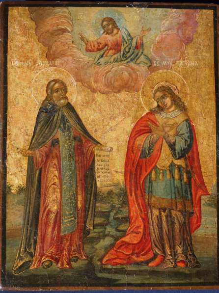 Старинный образ с изображением свя. мученицы Татианы Римской в Санкт-Петербурге фото 3