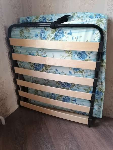 Раскладная кровать с матрасом паролон ламели, 1спальное в Апрелевке фото 4