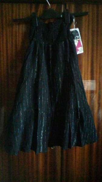 Юбка-платье чёрное с поясом