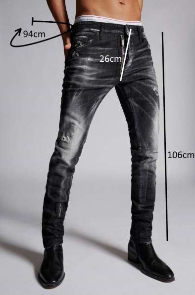 Dsquared2 мужские джинсы ''slim fit'' IT 54 / W34 новые в 