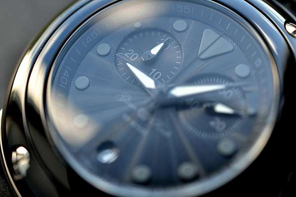Брутальные, черные часы-хронограф Glam Rock в Рязани фото 3