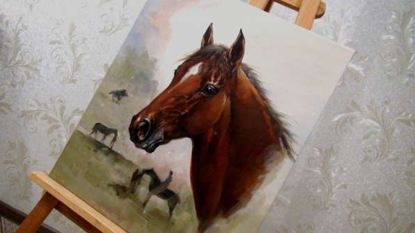 Резервация (Лошадь),50х60см, Картина маслом на холсте