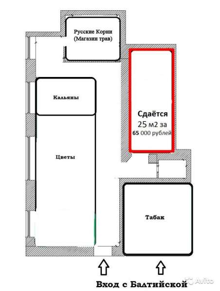 Помещение 25 м² под цветочный магазин в Москве фото 5
