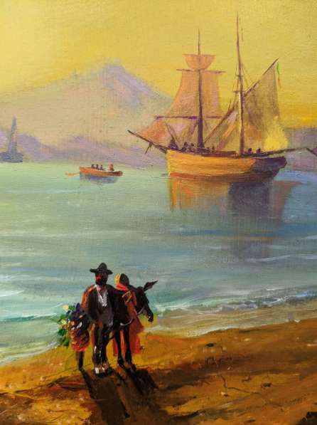 Картина маслом копия Айвазовский «Неаполитанский залив»