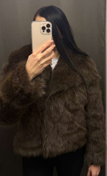 Шуба эко коричневая в Пензе фото 3