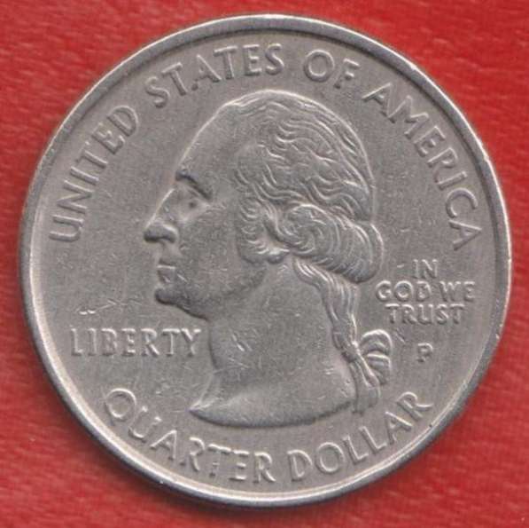 США 25 центов 1999 квотер штат Коннектикут знак мондвора P в Орле